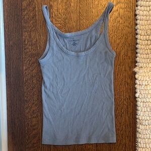 Vintage Blue Ribbed Brandy Melville Tank Top